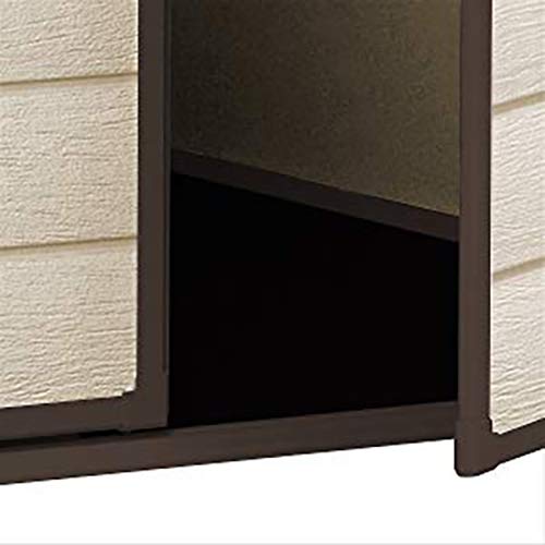 Keter Manor Outdoor Garden Storage Shed, Beige, 6 x 5 ft