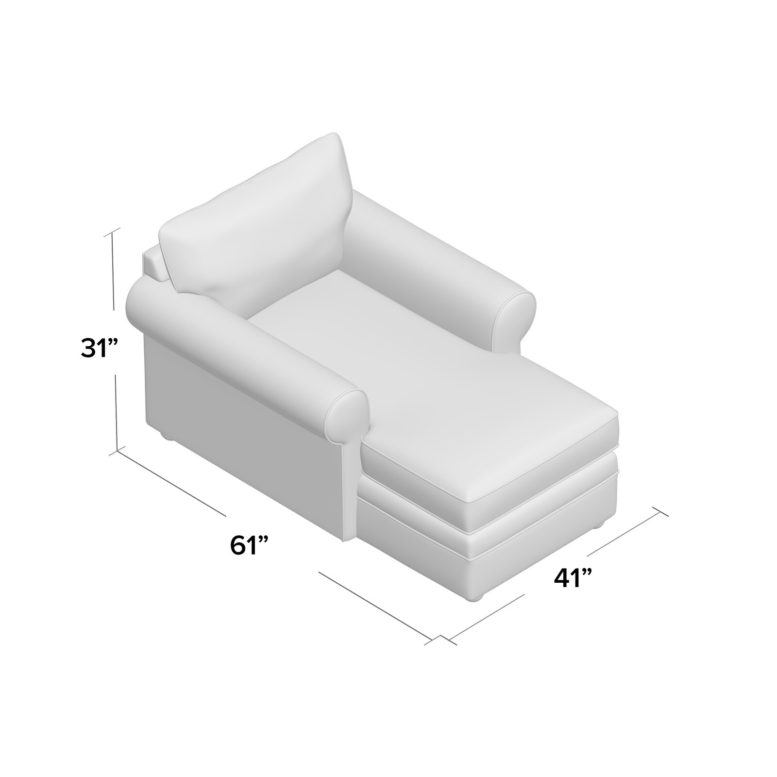 【Furniture】Trudie Chaise Lounge