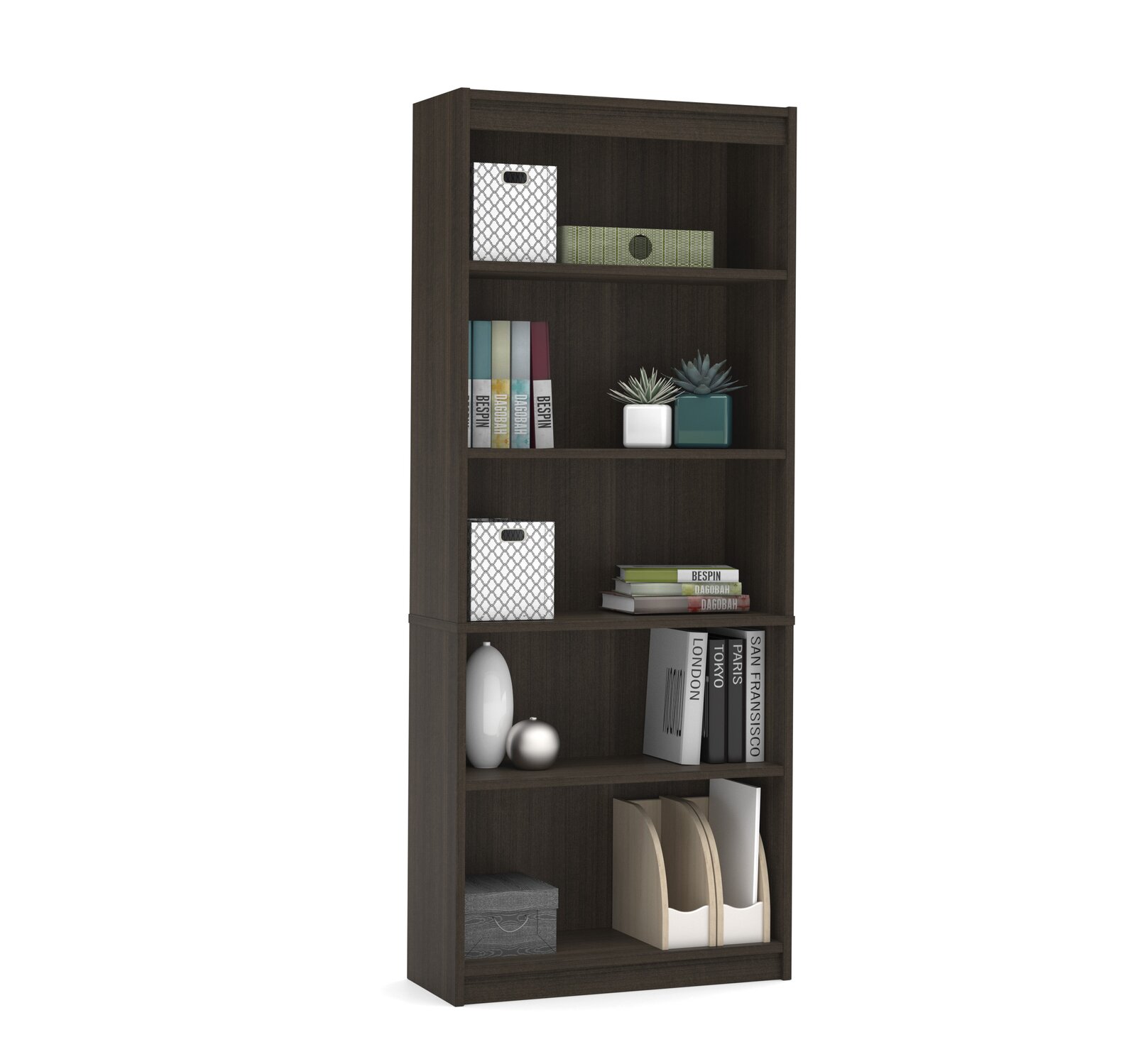 【Furniture】Chanice 4 Piece U-Shape Computer Desk Office Set with Hutch