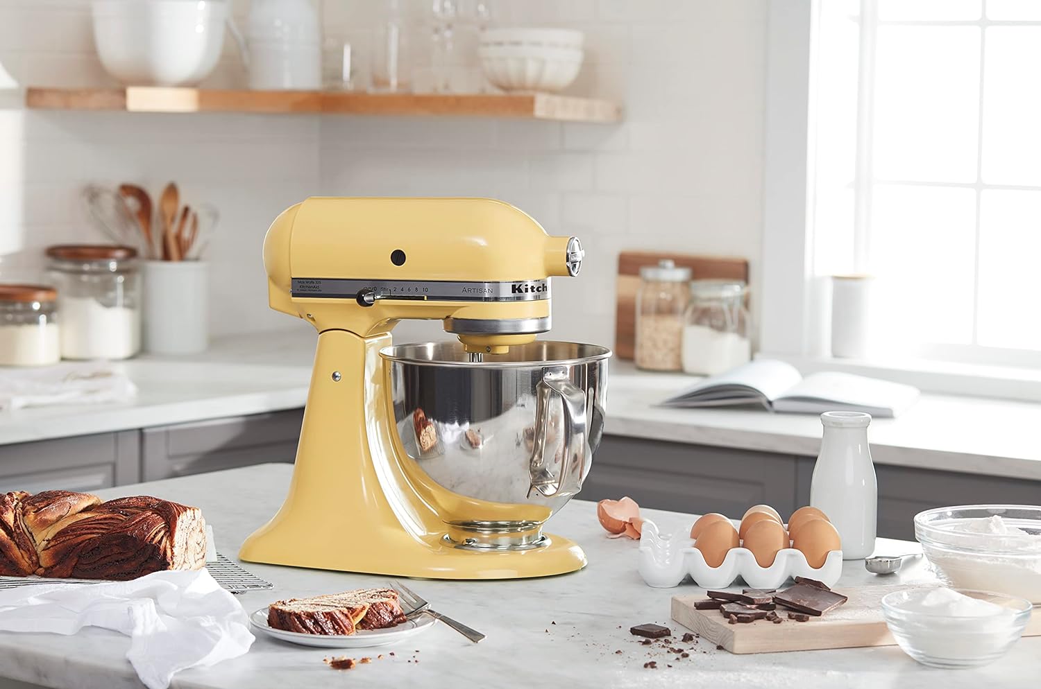 KitchenAid Artisan Series 5-Quart Tilt-Head Stand Mixer - KSM150PS, Milkshake
