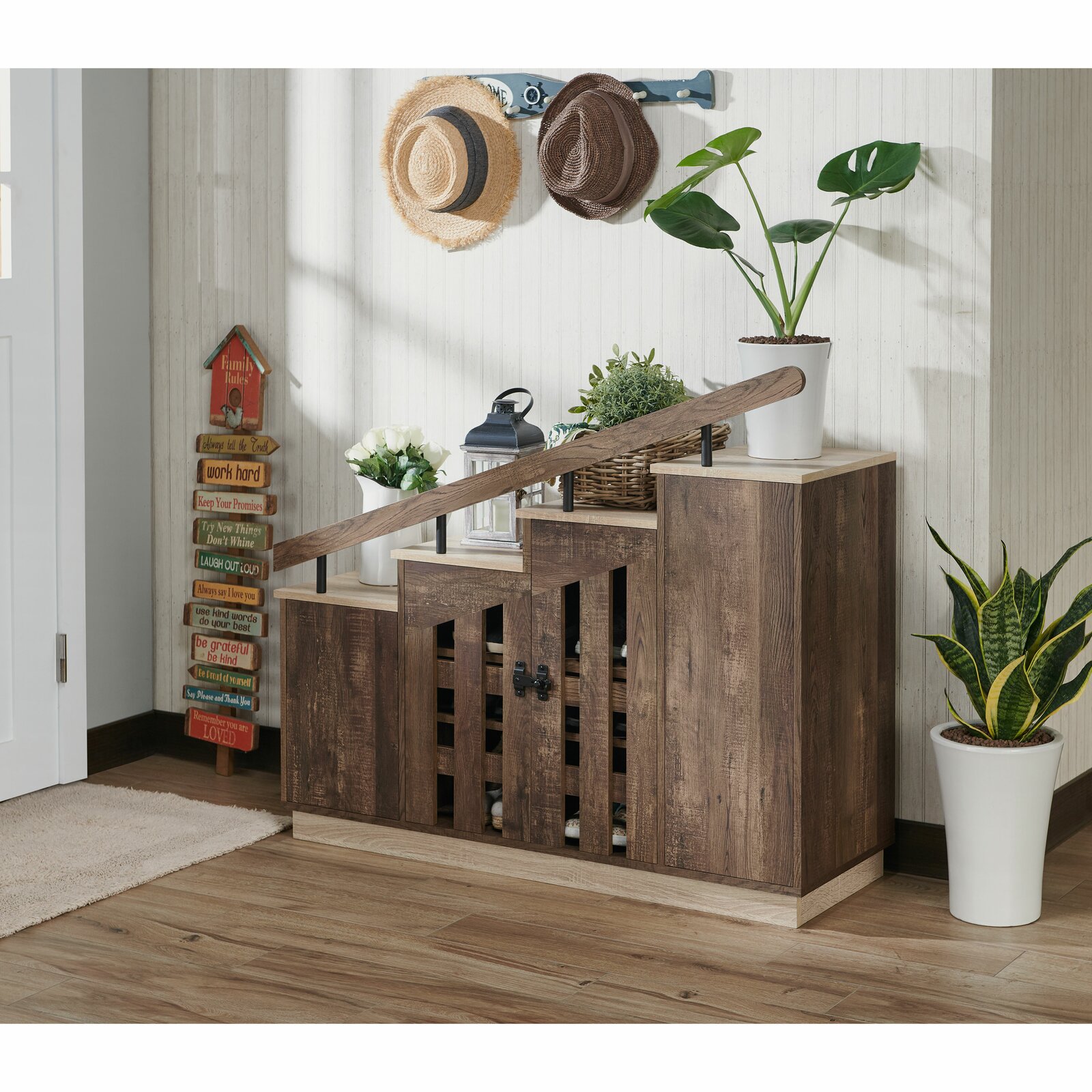 【Furniture】12 Pair Shoe Storage Cabinet