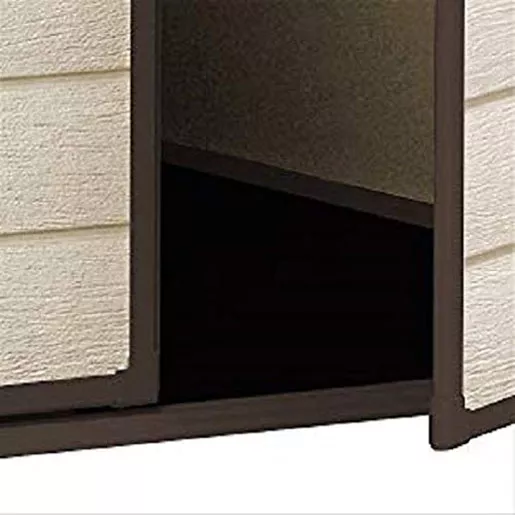 Keter Manor Outdoor Garden Storage Shed, Beige, 4 x8、6 x 8 ft