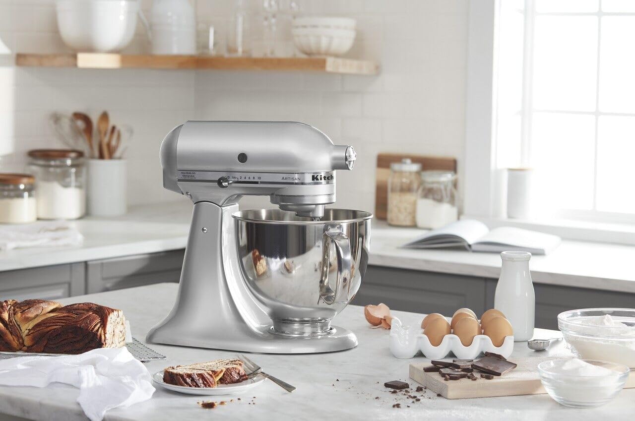 KitchenAid Artisan Series 5-Quart Tilt-Head Stand Mixer - KSM150PS, Milkshake