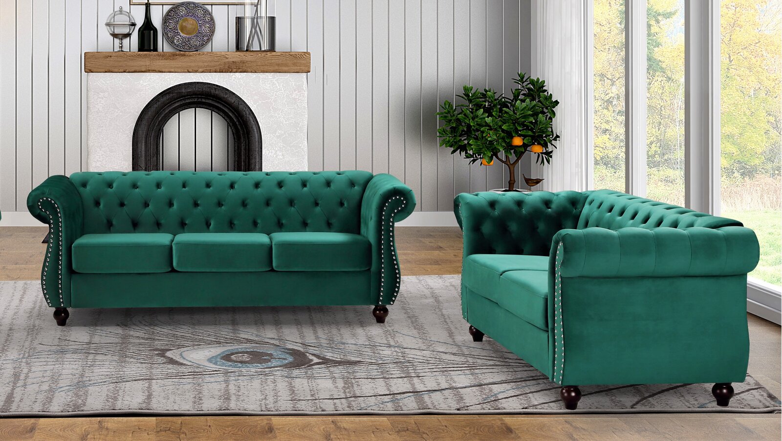 【Furniture】Felan 2 Piece Living Room Set