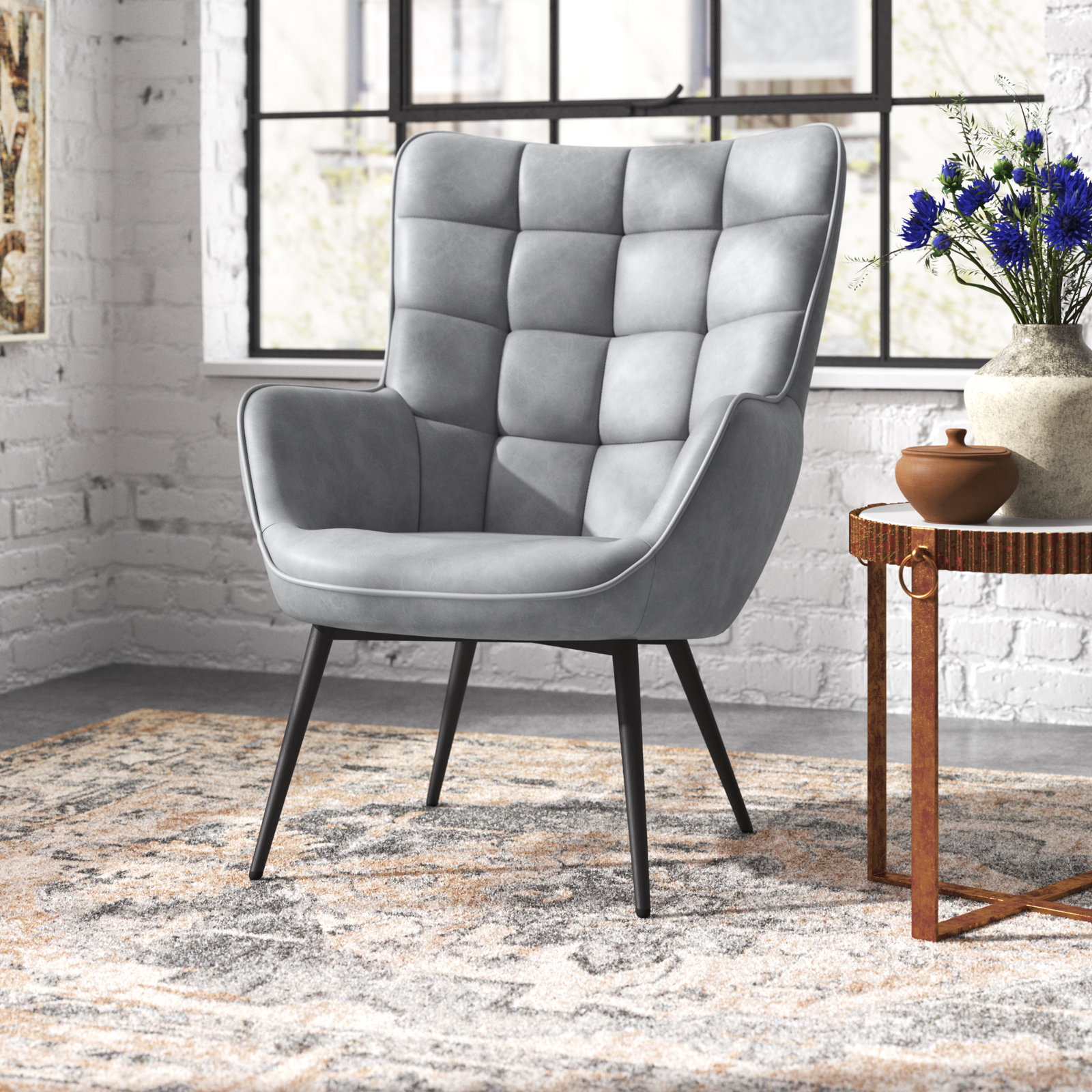 【Furniture】Aichele Upholstered Wingback Chair