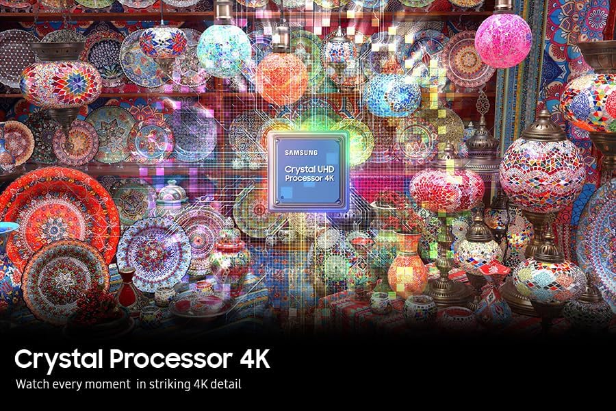 Samsung CU8000 4K UHD Smart TV (2023) - Crystal TV With Alexa Built-In & Gaming Hub, Dynamic Crystal Colour, Object Tracking Sound & HDR Powered By HDR10+, Video Call Apps [Energy Class G]