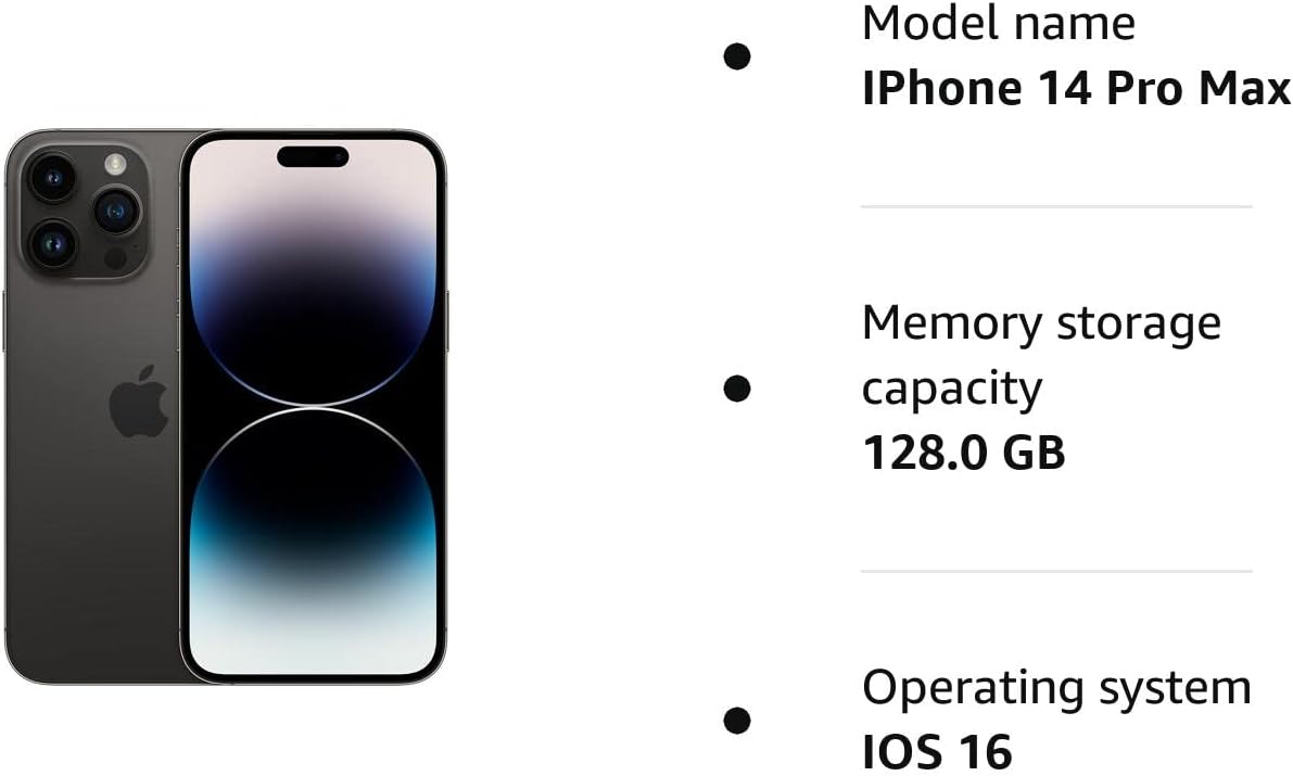 Apple iPhone 14 Pro Max, 128GB