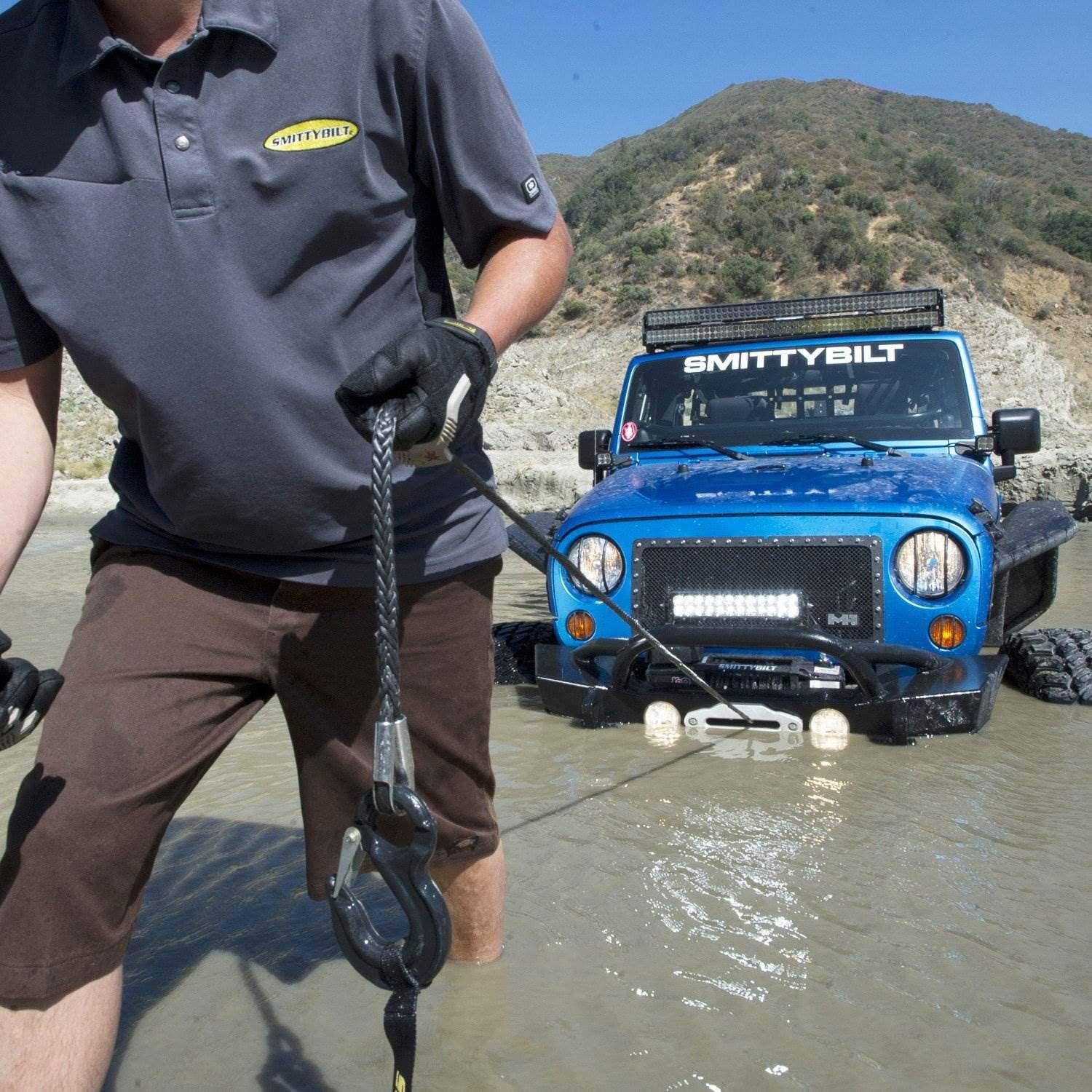 Smittybilt XRC GEN2 9.5K Waterproof Winch with Steel Cable - 97495